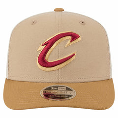 Cleveland Cavaliers Two-Tone 9SEVENTY Adjustable Trucker Hat for sale Tan/Light Brown | New Era outlet