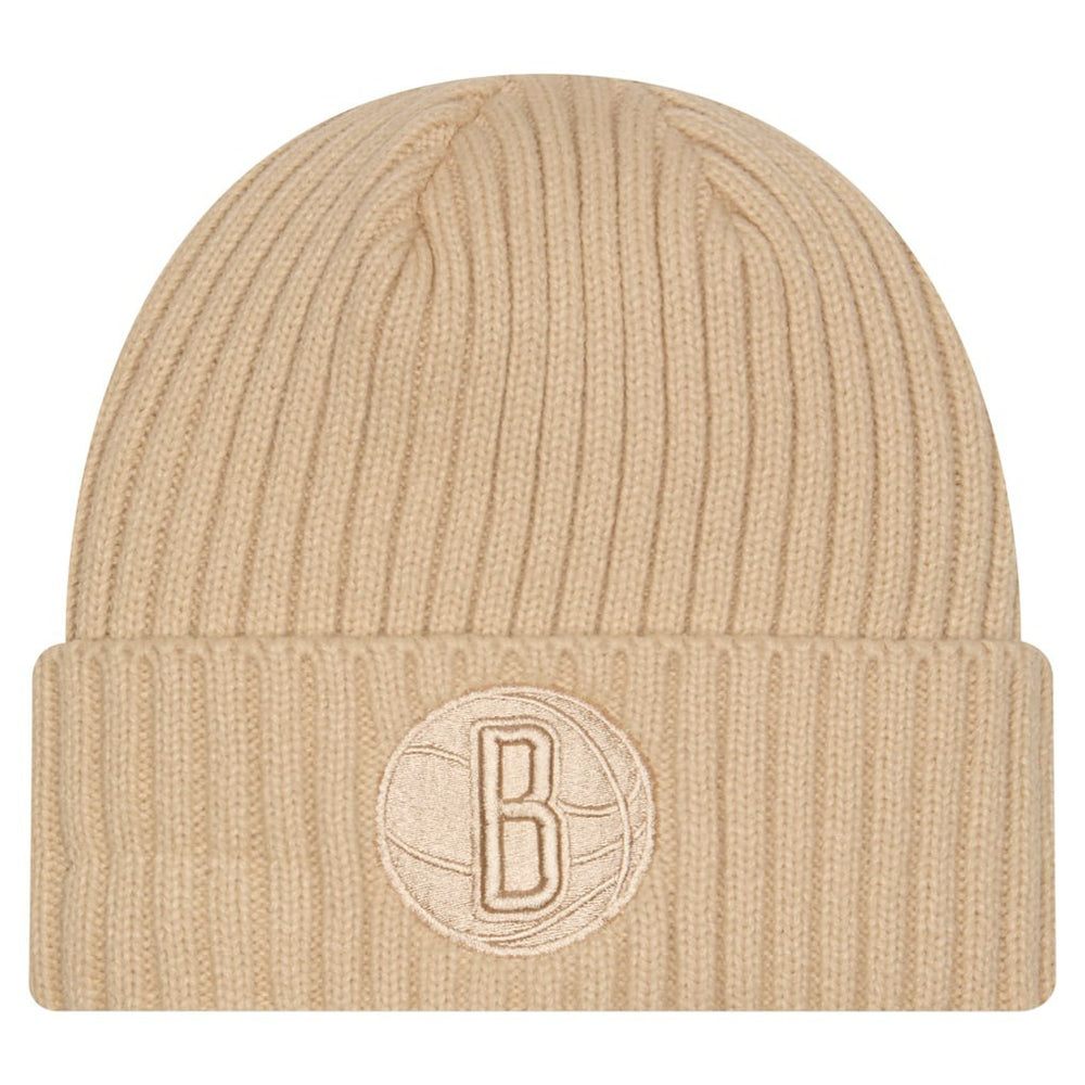 Brooklyn Nets Color Pack Cuffed Knit Hat Tan | New Era for sale