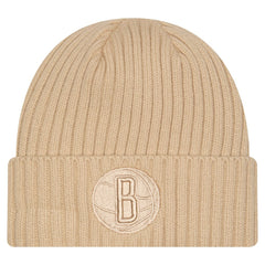 Brooklyn Nets Color Pack Cuffed Knit Hat Tan | New Era for sale