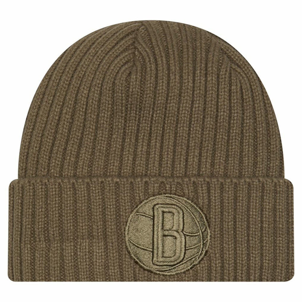 Brooklyn Nets Color Pack Cuffed Knit Hat Olive | New Era