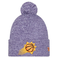 Phoenix Suns Marled Cuffed Knit Hat with Pom Purple | New Era for sale