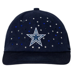 Dallas Cowboys The Wild Collective Women's Jeweled Adjustable Hat Navy