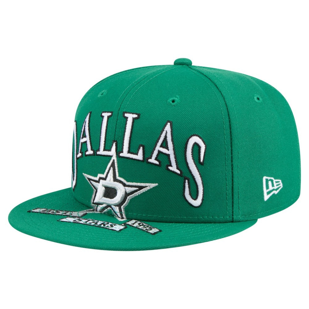 Dallas Stars New Era Oversized Vintage Arch 59Fifty Fitted Hat - Kelly Green - NHL 202715406