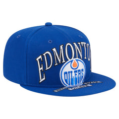 Edmonton Oilers New Era Oversized Vintage Arch 59Fifty Fitted Hat - Royal - NHL 202715408