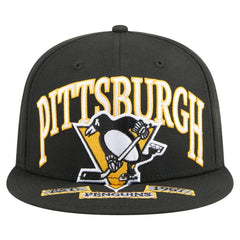 Pittsburgh Penguins New Era Oversized Vintage Arch 59Fifty Fitted Hat - Black - NHL 202715409