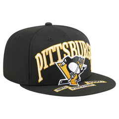 Pittsburgh Penguins New Era Oversized Vintage Arch 59Fifty Fitted Hat - Black - NHL 202715409