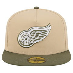 Detroit Red Wings New Era Color Pack Two-Tone 59FIFTY A-Frame Fitted Hat - Tan/Olive - NHL 202715424