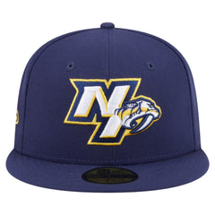 Nashville Predators New Era Deceptor 59FIFTY Fitted Hat - Navy - NHL 202715440