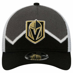 Vegas Golden Knights New Era Hockey Sock 9FORTY A-Frame M-Crown Adjustable Trucker Hat - Black/Gray - NHL 202715534