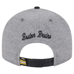 Boston Bruins New Era Wool Pin Low Profile 9FIFTY Snapback Hat - Gray/Black - NHL 202715571