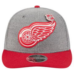 Detroit Red Wings New Era Wool Pin Low Profile 9FIFTY Snapback Hat - Gray/Red - NHL 202715574