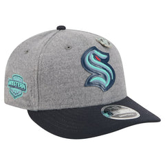 Seattle Kraken New Era Wool Pin Low Profile 9FIFTY Snapback Hat - Gray/Deep Sea Blue - NHL 202715578
