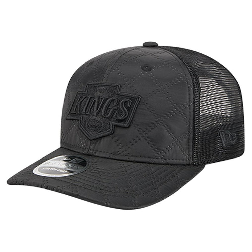 Los Angeles Kings New Era Quilted Nylon 9SEVENTY Adjustable Trucker Hat - Black - NHL 202715657