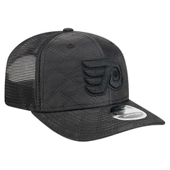 Philadelphia Flyers New Era Quilted Nylon 9SEVENTY Adjustable Trucker Hat - Black - NHL 202715659