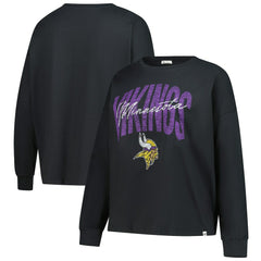 47 brand Minnesota Vikings '47 Women's Plus Size Muse Sydney Long Sleeve T-Shirt Black