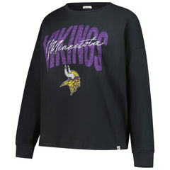 47 brand Minnesota Vikings '47 Women's Plus Size Muse Sydney Long Sleeve T-Shirt Black