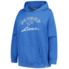 47 brand Detroit Lions '47 Women's Plus Size Whirlwind Naomi Hoodie Blue