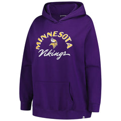 47 brand Minnesota Vikings '47 Women's Plus Size Whirlwind Naomi Hoodie Purple