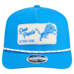 Detroit Lions New Era Chant 9SEVENTY Stretch-Snap Hat Blue