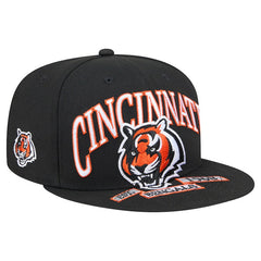 Cincinnati Bengals New Era Head Oversized 59FIFTY Fitted Hat Black