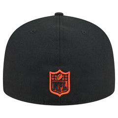 Cincinnati Bengals New Era Head Oversized 59FIFTY Fitted Hat Black