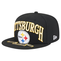 Pittsburgh Steelers New Era Oversized 59FIFTY Fitted Hat Black