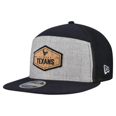 Houston Texans New Era Cork Split Panel 9FIFTY Trucker Snapback Hat Gray/Navy