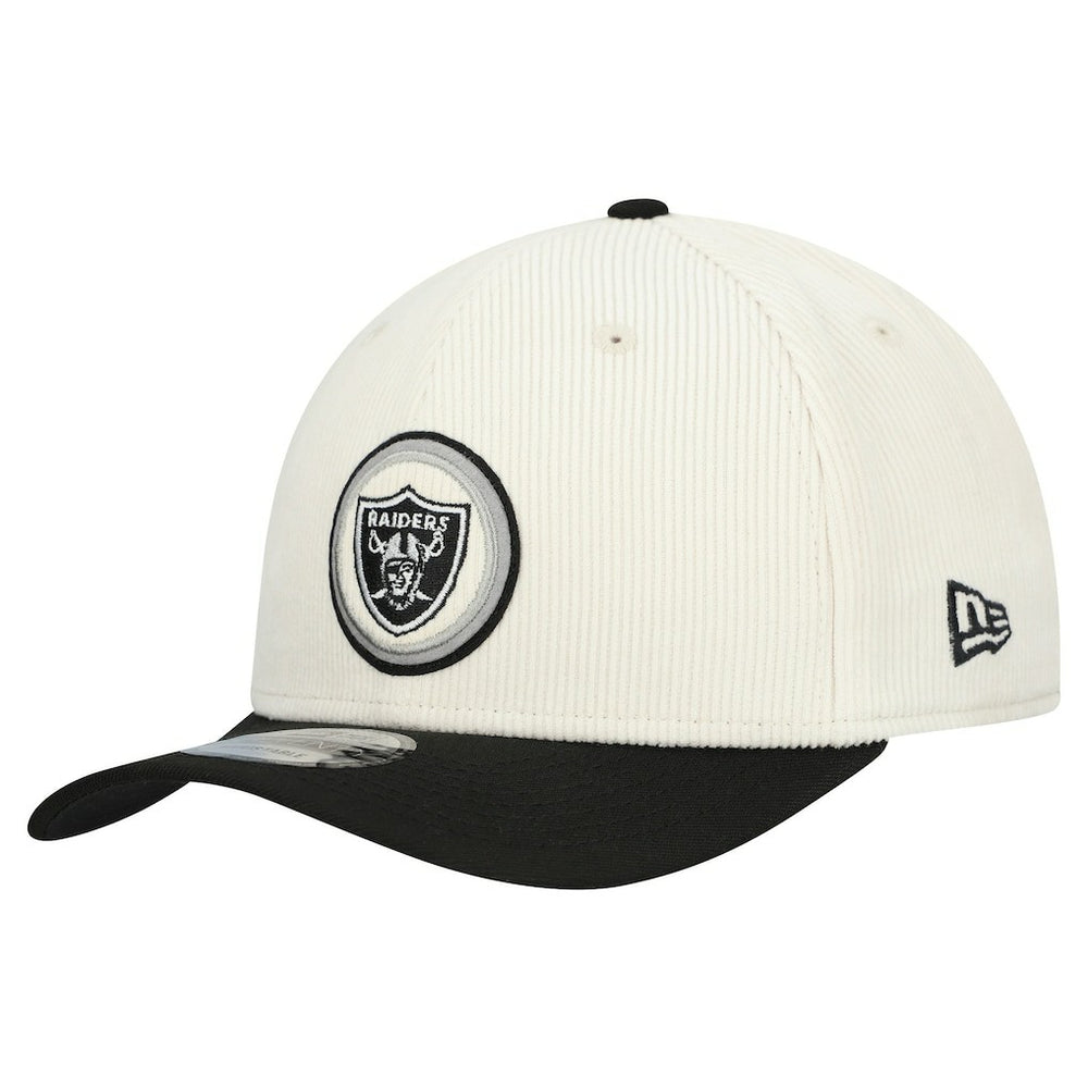 Las Vegas Raiders New Era Loyal Corduroy 9SEVENTY Adjustable Hat Stone