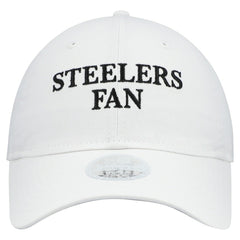 Pittsburgh Steelers New Era Women's Team Fan 9TWENTY Adjustable Hat White