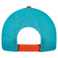 Miami Dolphins New Era Arch COOLERA 9FORTY A-Frame M-Crown Adjustable Hat Aqua