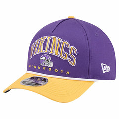 Minnesota Vikings New Era Arch COOLERA 9FORTY A-Frame M-Crown Adjustable Hat Purple