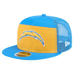 Los Angeles Chargers New Era Outdoor Split Panel 9FIFTY Snapback Hat Gold/Powder Blue