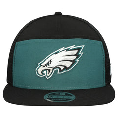 Philadelphia Eagles New Era Outdoor Split Panel 9FIFTY Snapback Hat Midnight Green/Black