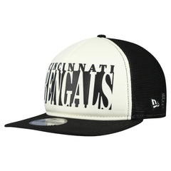Cincinnati Bengals New Era Throwback Cutout A-Frame 9FIFTY Snapback Hat Cream/Black