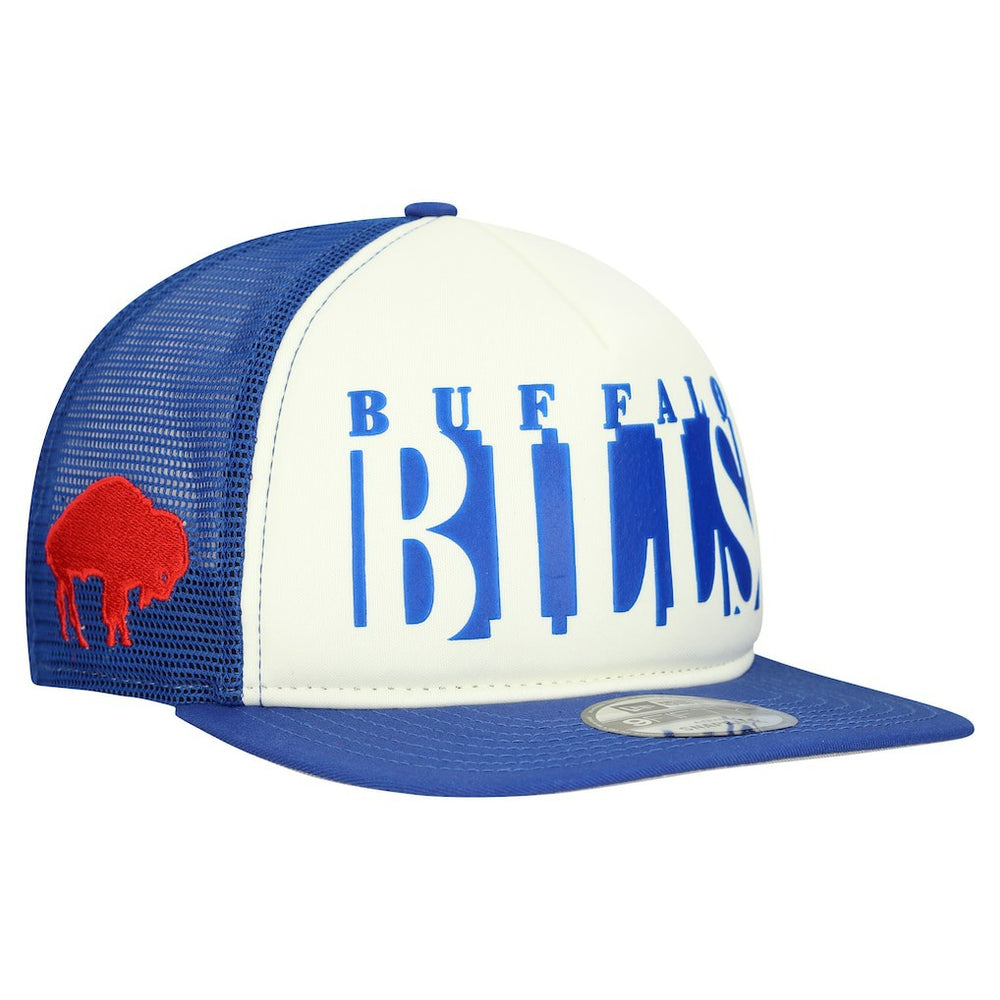 Buffalo Bills New Era Throwback Cutout A-Frame 9FIFTY Snapback Hat Cream/Royal