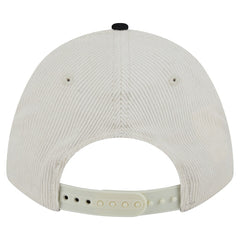 Cincinnati Bengals New Era Head Two-Tone Sided Corduroy 9FORTY A-Frame Adjustable Hat Cream/Black