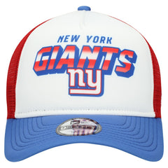 New York Giants New Era Youth Streak 9FORTY A-Frame Adjustable Hat White/Royal