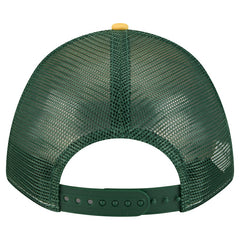 Green Bay Packers New Era Linear A-Frame 9FORTY Adjustable Hat Gold