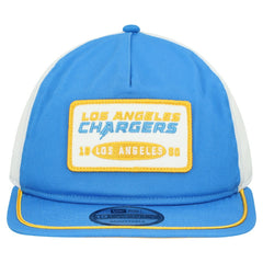 Los Angeles Chargers New Era Patch 19TWENTY Adjustable Hat Powder Blue/White