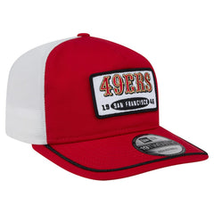 San Francisco 49ers New Era Patch 19TWENTY Adjustable Hat Scarlet/White