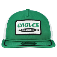 Philadelphia Eagles New Era Patch 19TWENTY Adjustable Hat Kelly Green/White