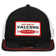 Atlanta Falcons New Era Patch 19TWENTY Adjustable Hat Black/White