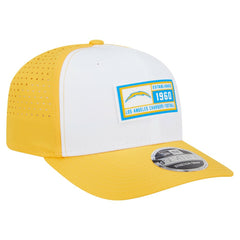Los Angeles Chargers New Era Established Patch 9SEVENTY Adjustable Hat White/Gold
