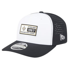 New Orleans Saints New Era Established Patch 9SEVENTY Adjustable Hat White/Black