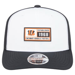 Cincinnati Bengals New Era Established Patch 9SEVENTY Adjustable Hat White/Black