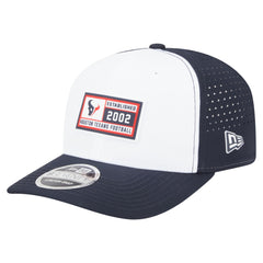 Houston Texans New Era Established Patch 9SEVENTY Adjustable Hat White/Navy