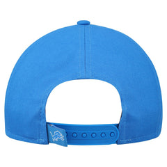 Detroit Lions New Era Women's Metallic 9FORTY M-Crown A-Frame Adjustable Hat Blue