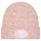 San Francisco 49ers New Era Women's Metallic Cuffed Knit Hat Pink