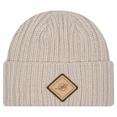 Miami Dolphins New Era Logo Applique Cuffed Knit Hat Light Beige