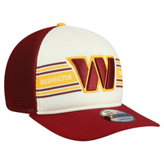 Washington Commanders New Era Banner A-Frame 9FIFTY Snapback Hat Cream/Burgundy